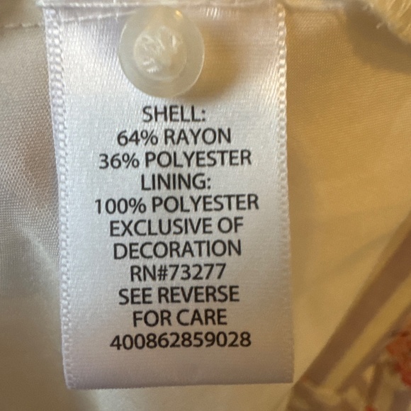 Candie’s floral striped handkerchief hem high neck dress - Picture 8 of 8